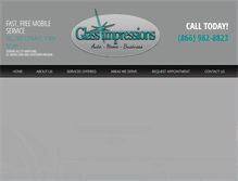 Tablet Screenshot of glassimpressionsinc.com